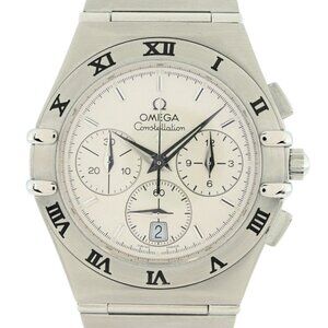 Men's 39mm Omega Constellation Chronograph White Watch! Cal. 1270! Ref: 1542.30!